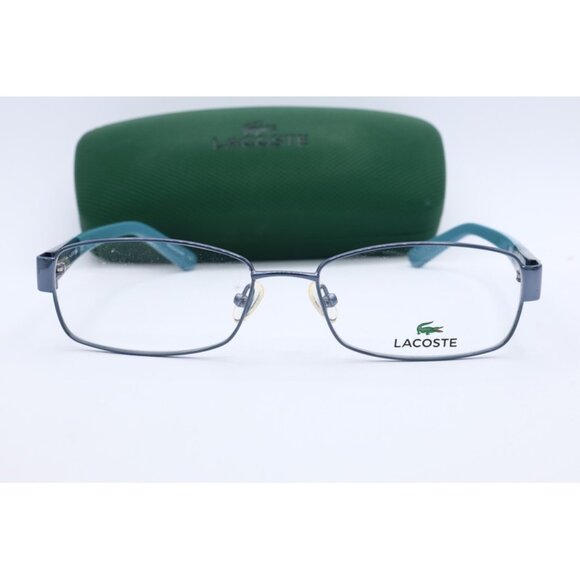 Lacoste L2174 424 Blue Cat Eye Eyeglasses Clear Lenses 53mm - Picture 2 of 6